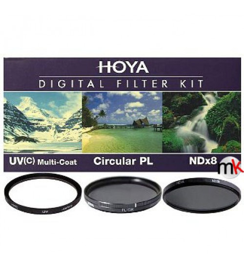 Hoya Digital Filter Kit (UV (C) HMC + CPL (PHL) + ND8 + (CASE + FILTER GUIDEBOOK) 46mm)